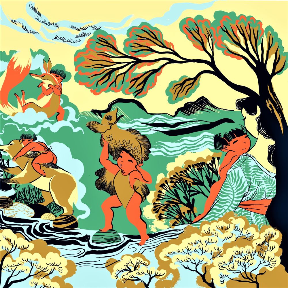 Autres décorations murales - Koinobori Kintaro Medium (KOI2.33/M) - MADAME MO
