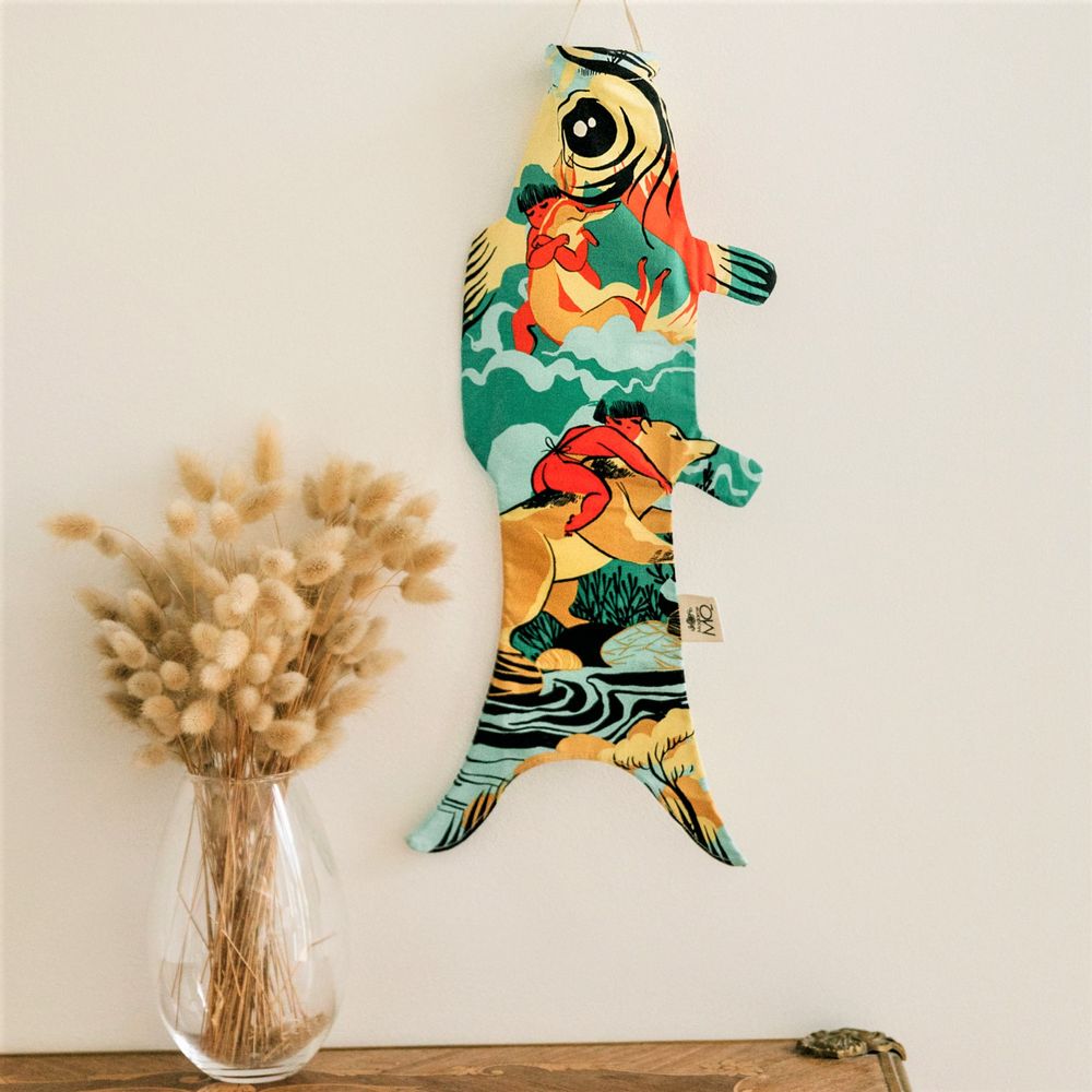 Autres décorations murales - Koinobori Kintaro Mini (KOI2.31/Mini) - MADAME MO