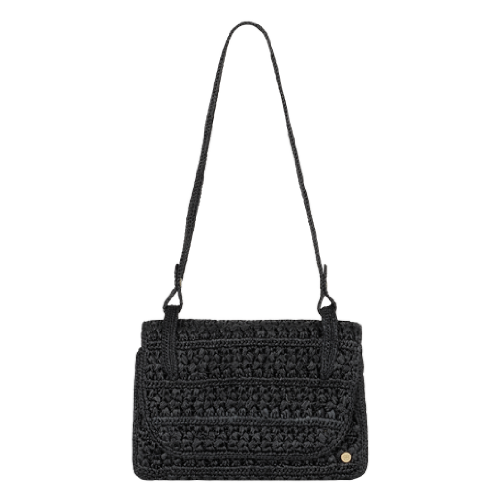 Bags and totes - AVA Raffia Crochet Shoulder Bag - SANABAY PARIS