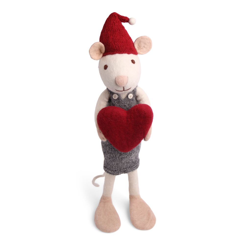 Objets de décoration - Souris de Noël en blanc - GRY & SIF