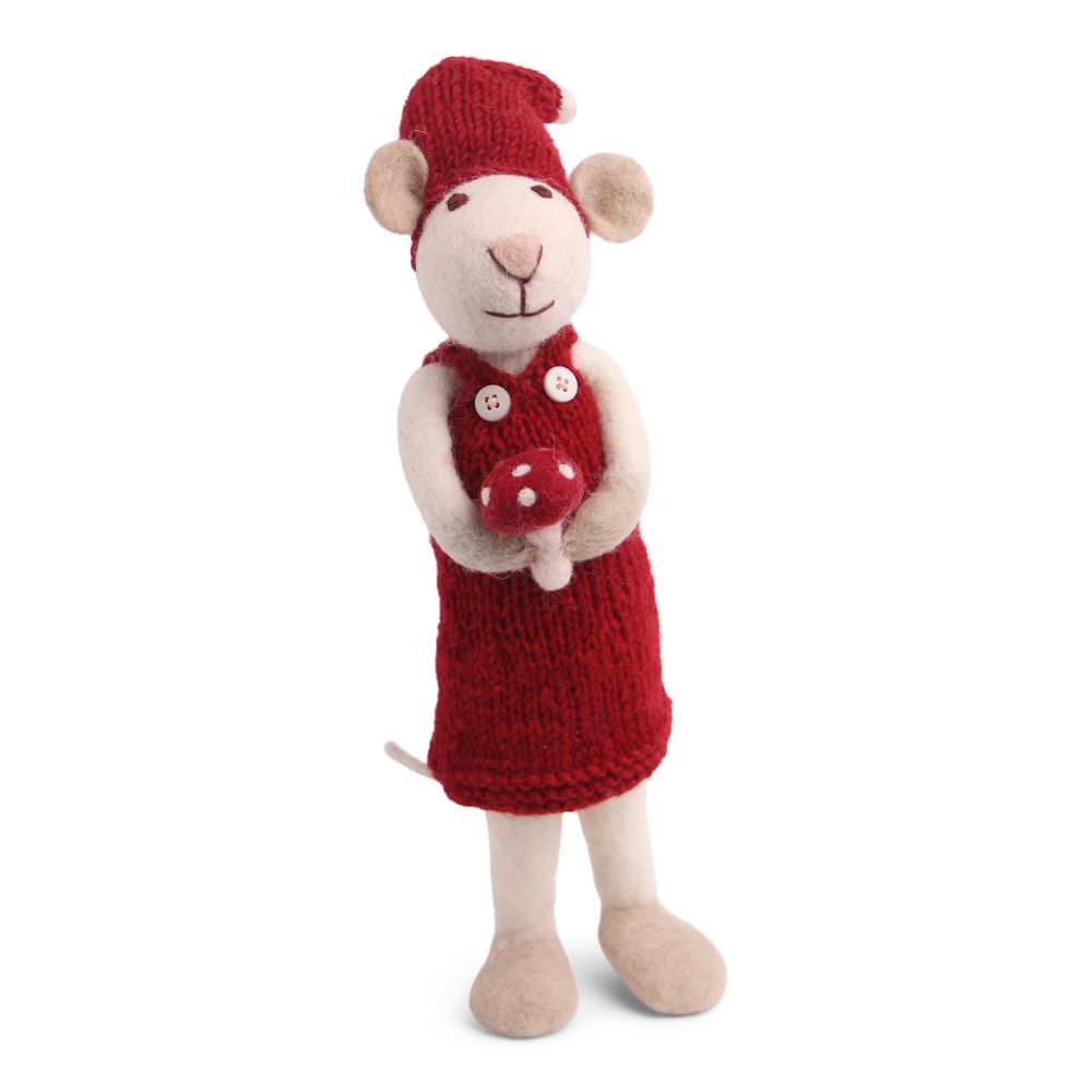 Objets de décoration - Souris de Noël en blanc - GRY & SIF