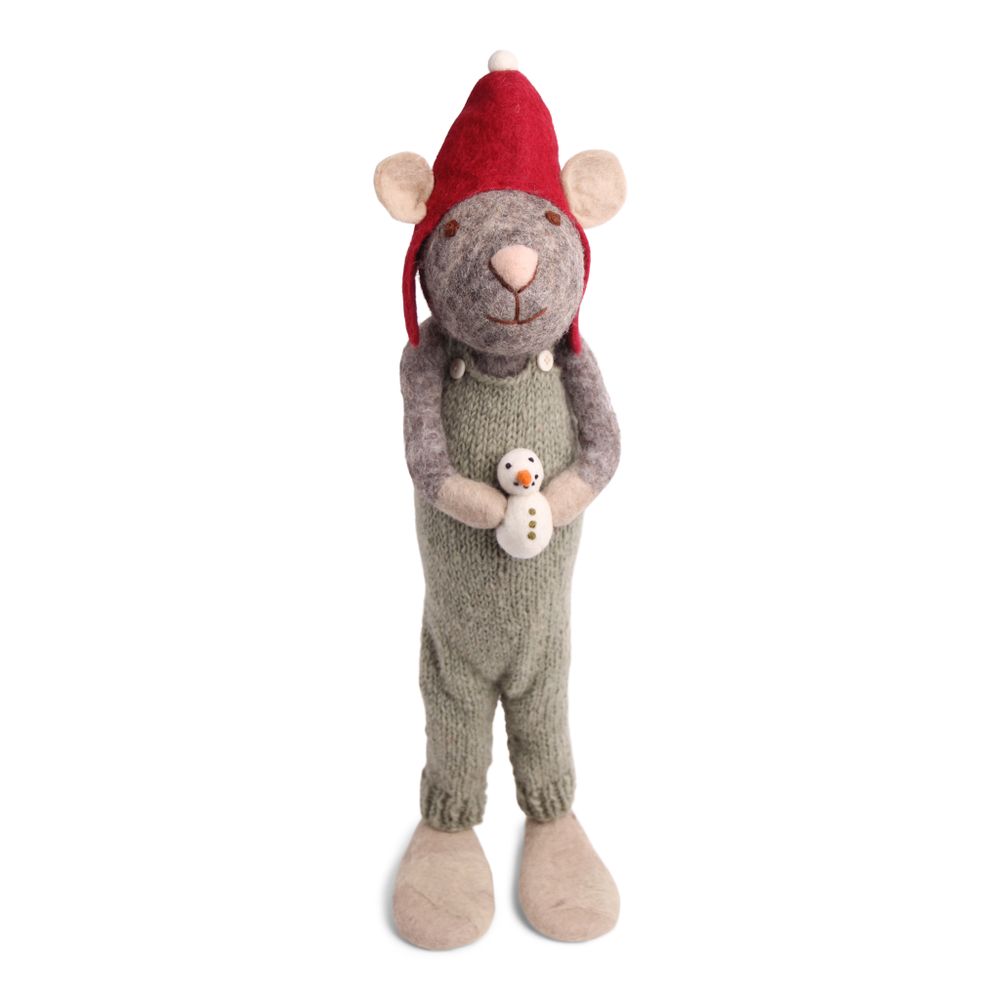 Guirlandes et boules de Noël - Souris de Noël en gris - GRY & SIF