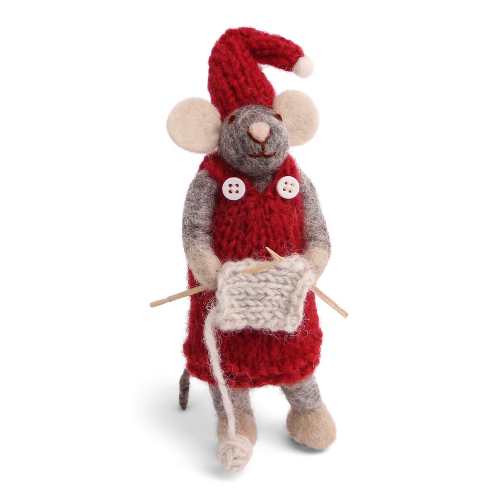 Guirlandes et boules de Noël - Souris de Noël en gris - GRY & SIF