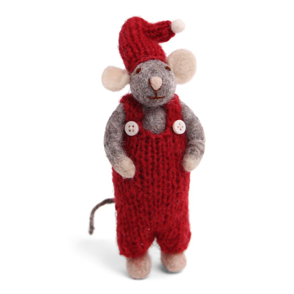 Guirlandes et boules de Noël - Souris de Noël en gris - GRY & SIF