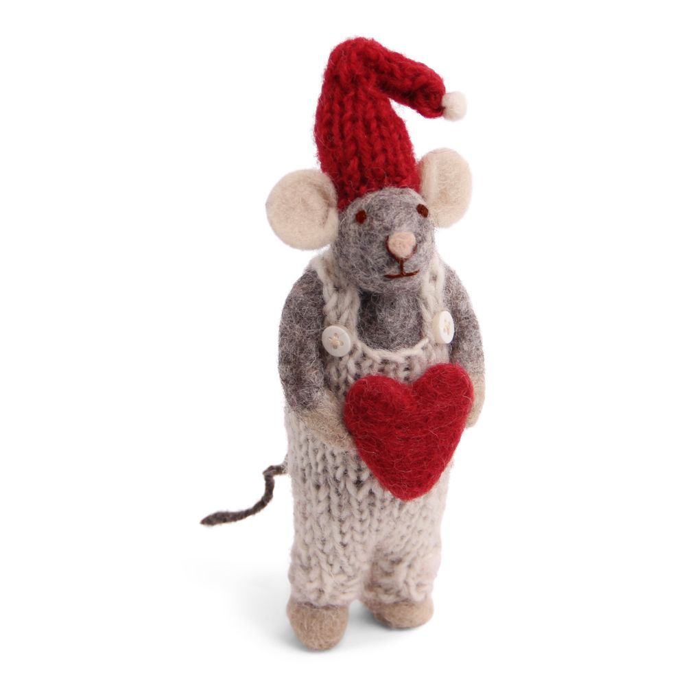 Guirlandes et boules de Noël - Souris de Noël en gris - GRY & SIF