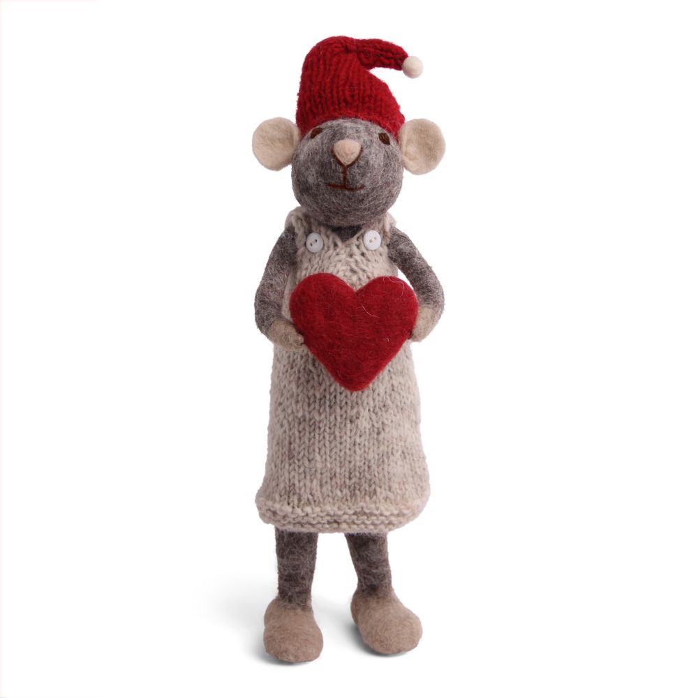 Guirlandes et boules de Noël - Souris de Noël en gris - GRY & SIF