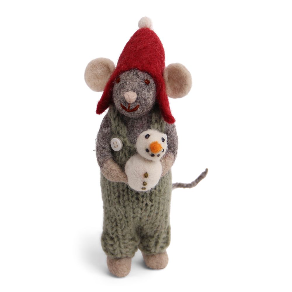 Guirlandes et boules de Noël - Souris de Noël en gris - GRY & SIF
