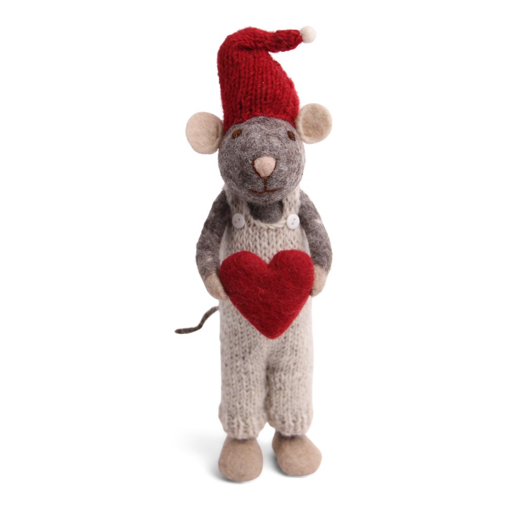 Guirlandes et boules de Noël - Souris de Noël en gris - GRY & SIF