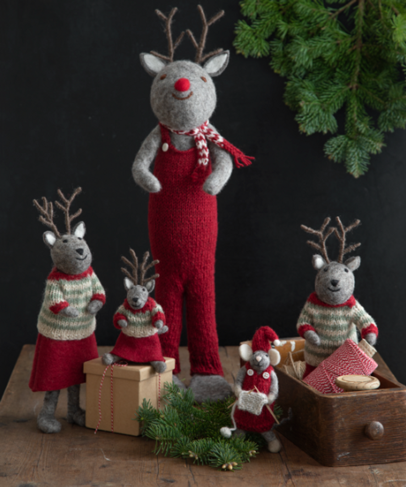 Decorative objects - Christmas Raindeer in Grey - GRY & SIF