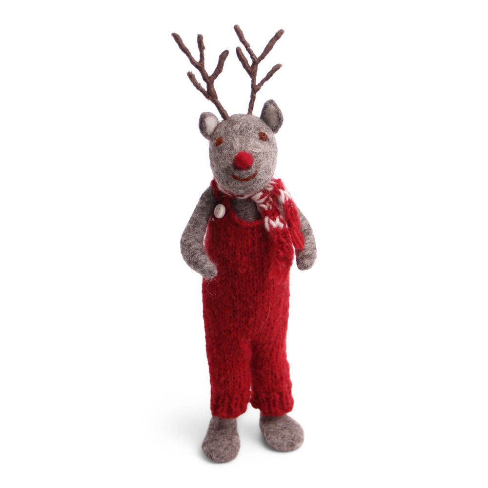 Decorative objects - Christmas Raindeer in Grey - GRY & SIF