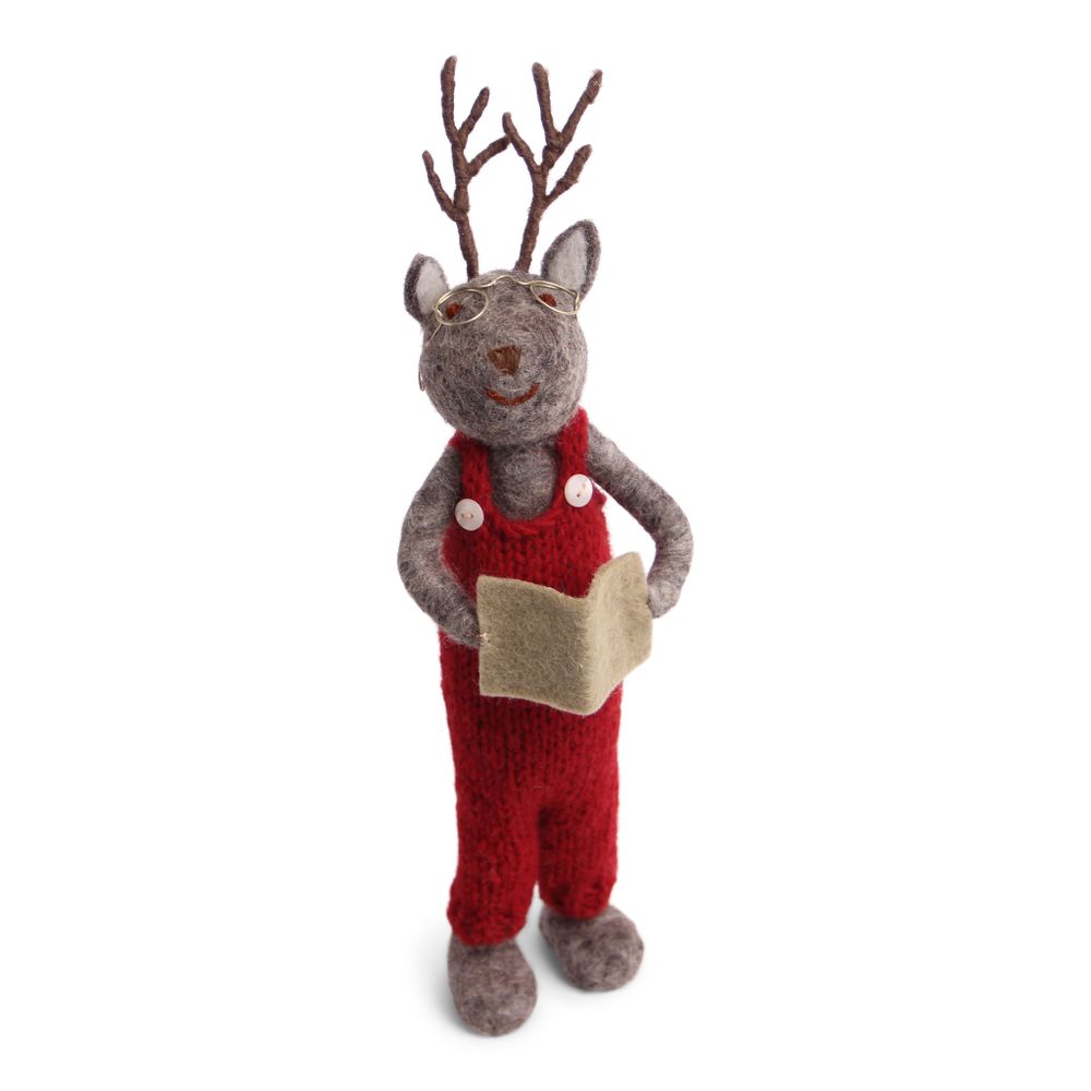 Decorative objects - Christmas Raindeer in Grey - GRY & SIF