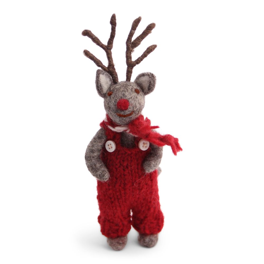 Decorative objects - Christmas Raindeer in Grey - GRY & SIF