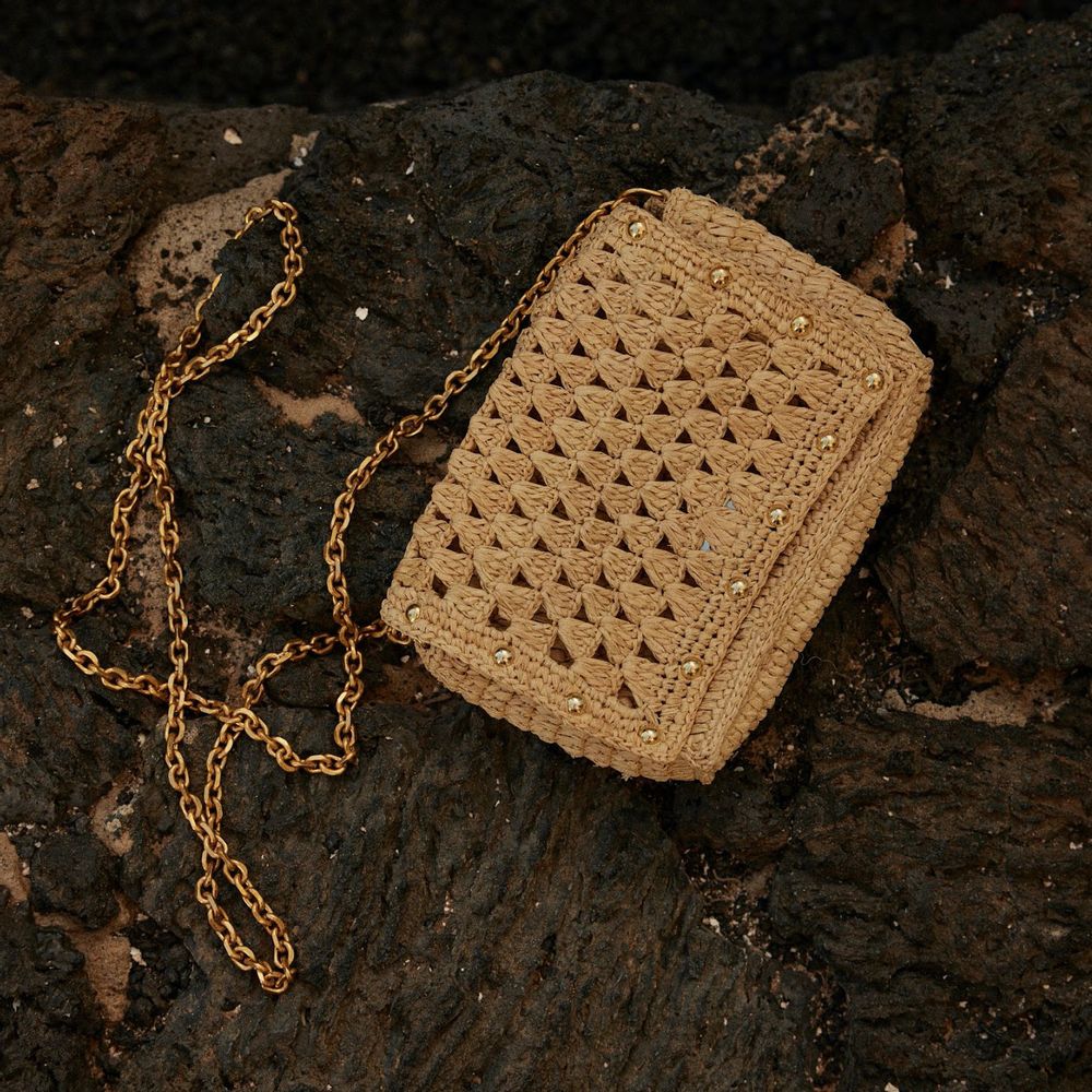 Bags and totes - Nina raffia mini bag - SANABAY PARIS