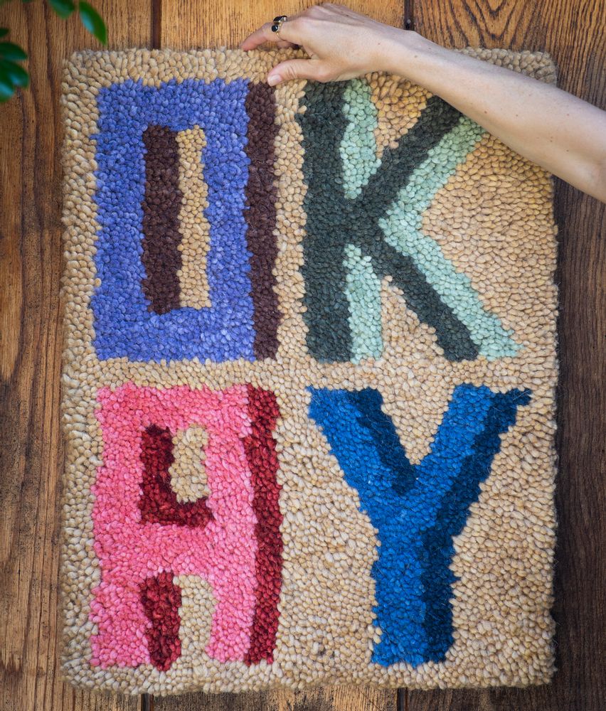 Design carpets - 4 letter rugs, OKAY - HOME - SOFT - POOL - BONGUSTA