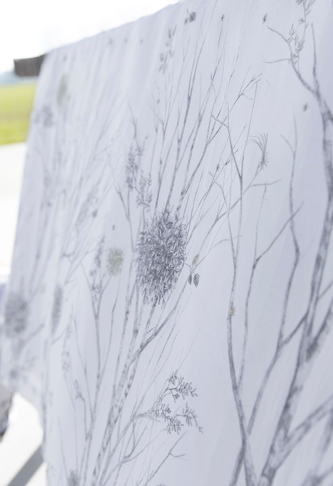 Table linen - OVNI - Printed linen tablecloth - ALEXANDRE TURPAULT