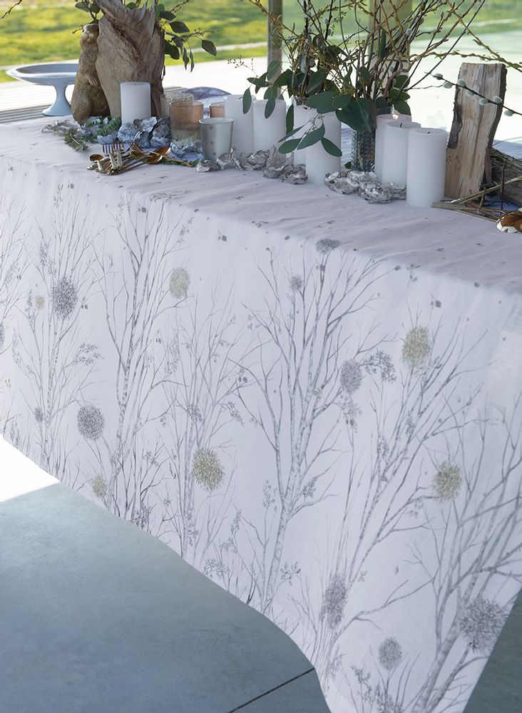 Table linen - OVNI - Printed linen tablecloth - ALEXANDRE TURPAULT