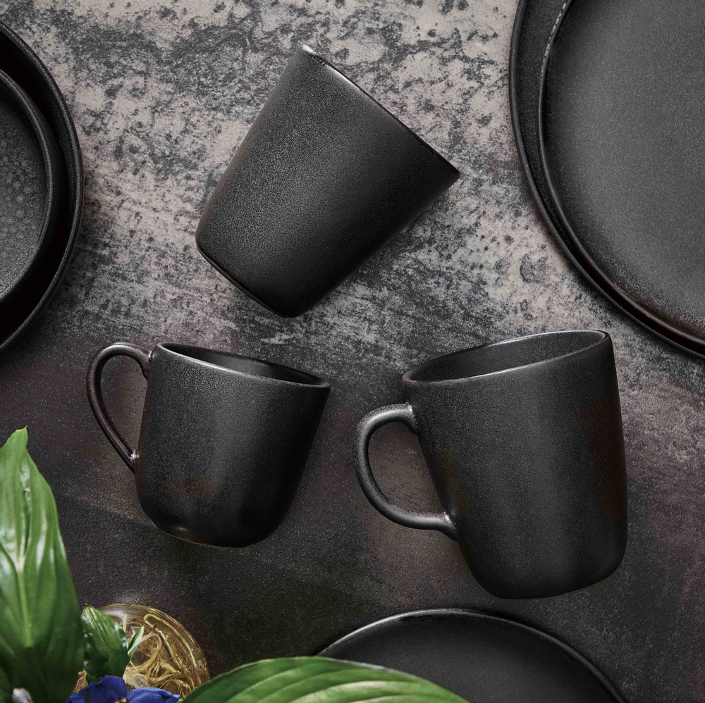 Accessoires thé et café - Vaisselle RAW Titane Noir - AIDA
