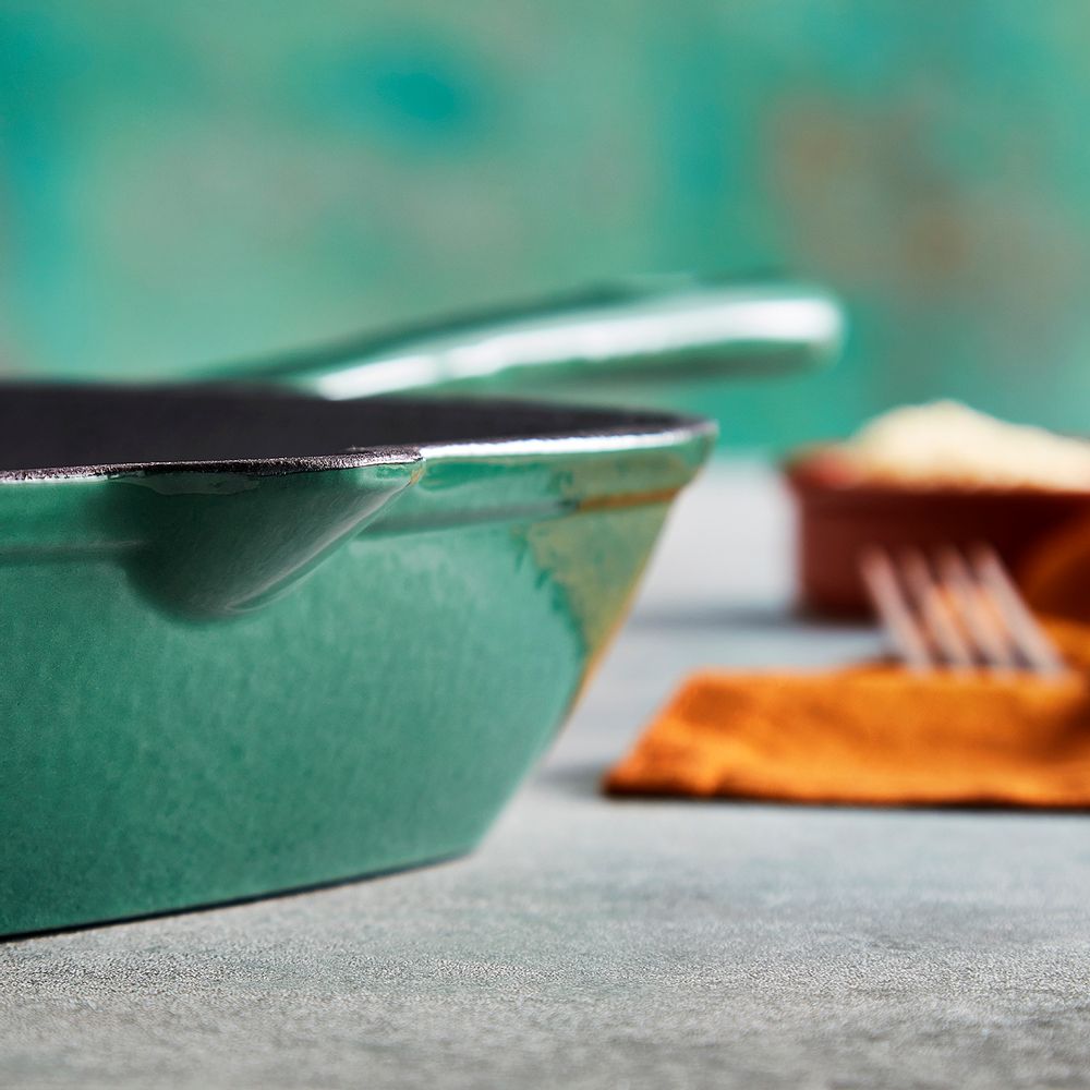 Frying pans - Barbary & Oak Foundry 23cm Square Cast Iron Grill Pan - RKW LTD - BARBARY & OAK