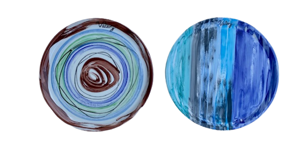 Objets personnalisables - assiettes à pizza de 33 cm en porcelaine peinte à la main, personnalisables avec le nom du restaurant - CERASELLA CERAMICHE