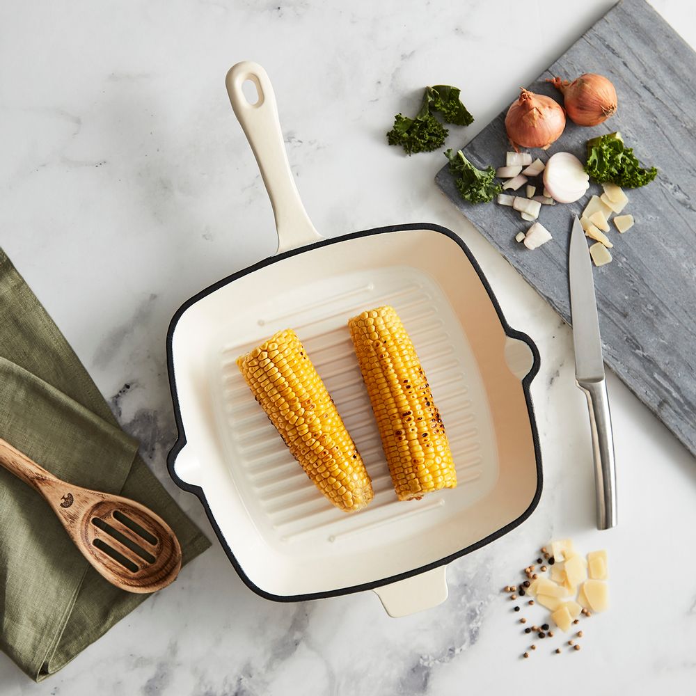 Poêles - Barbary & Oak Foundry Poêle à griller carrée en fonte 26 cm - RKW LTD - BARBARY & OAK