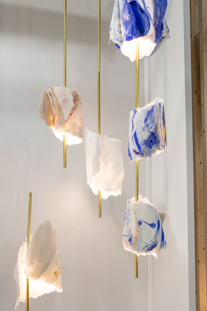 Hanging lights - FUNGIA tube suspension - MU - LUMINAIRES ET MATÉRIAUX EN POLYMÈRE MINÉRAL SOUPLE