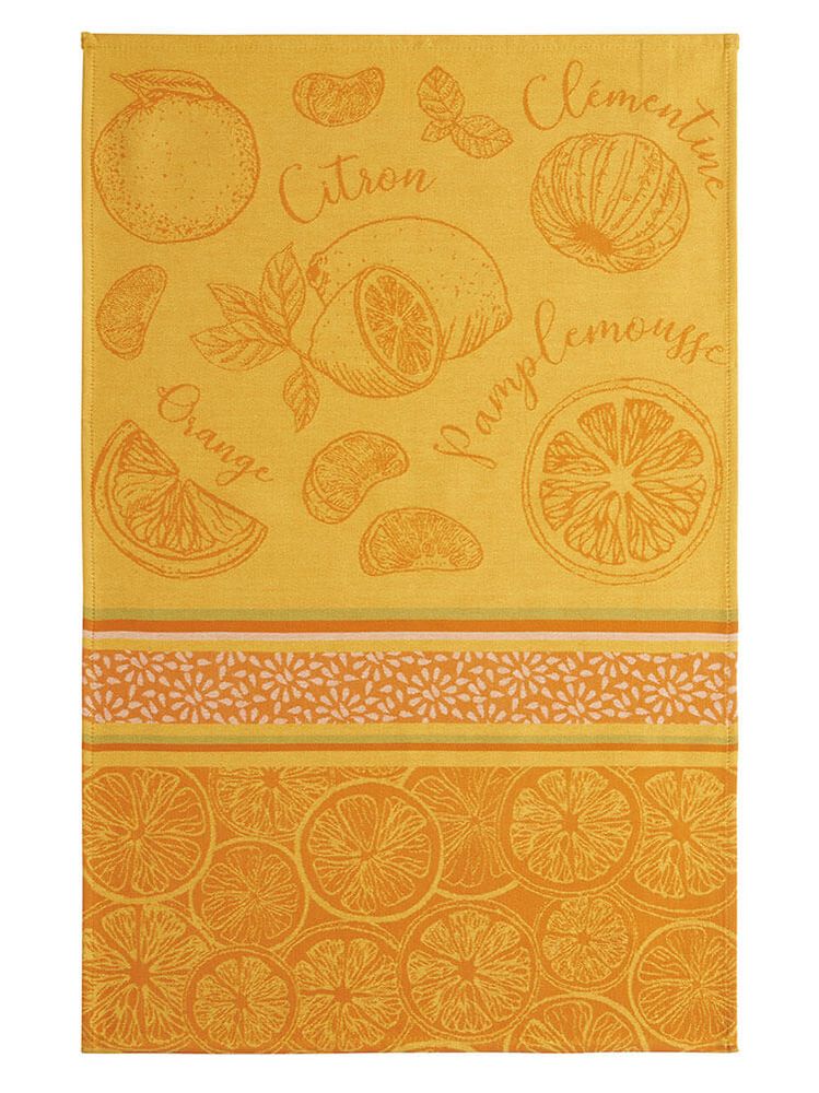 Torchons textile - Agrumes - Torchon jacquard coton - COUCKE