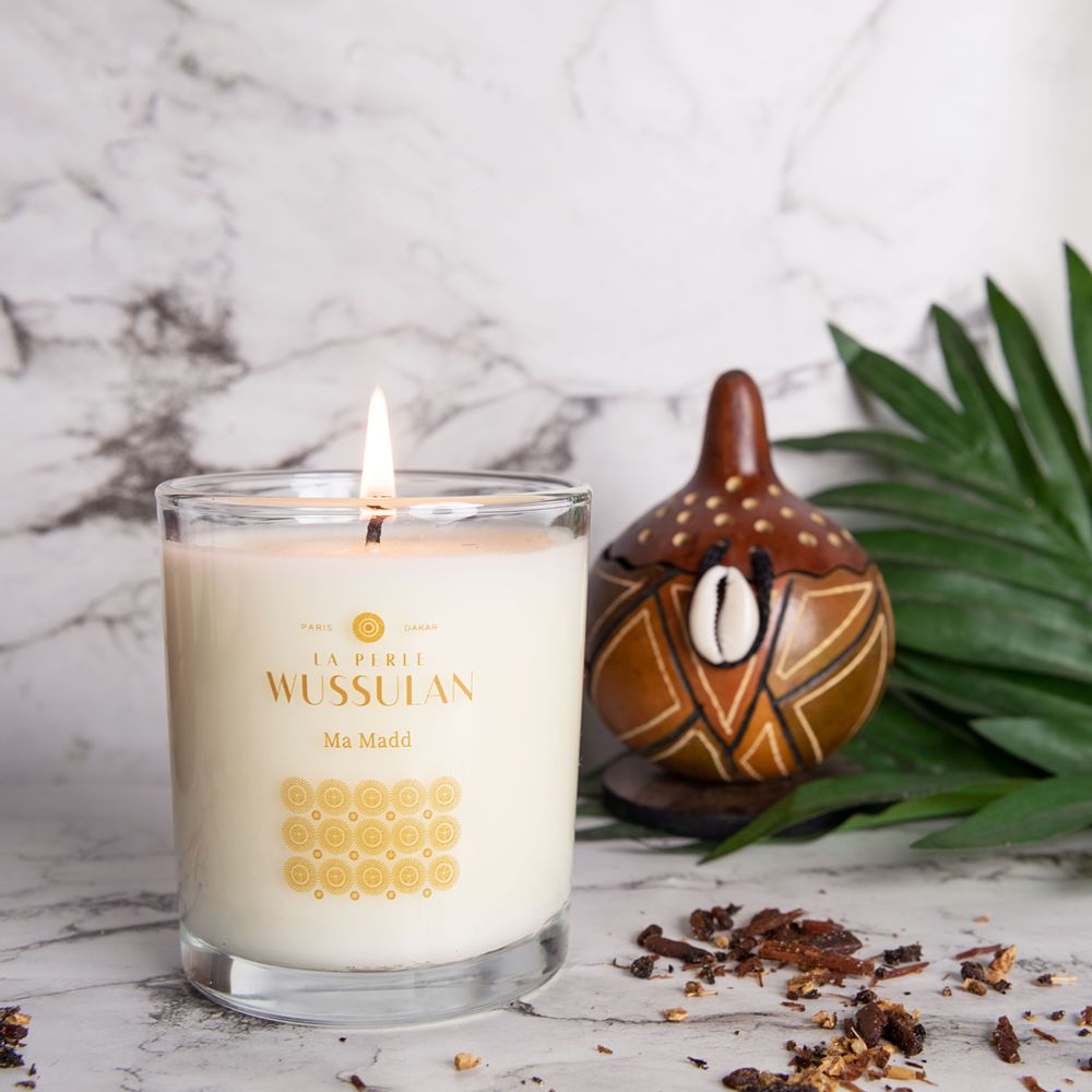 Objets de décoration - Bougie parfumée 190g de cire naturelle Ma Maad - LA PERLE WUSSULAN