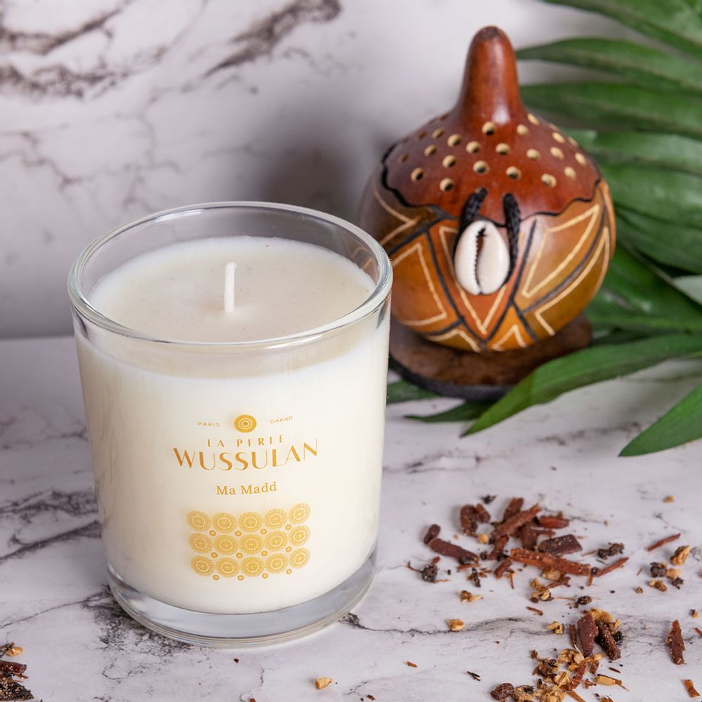 Objets de décoration - Bougie parfumée 190g de cire naturelle Ma Maad - LA PERLE WUSSULAN
