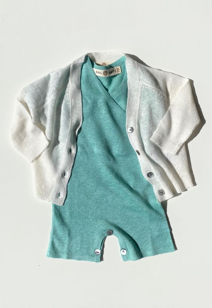 Children's fashion - ELIN. 100% linen collection. Knitwear - SOL DE MAYO