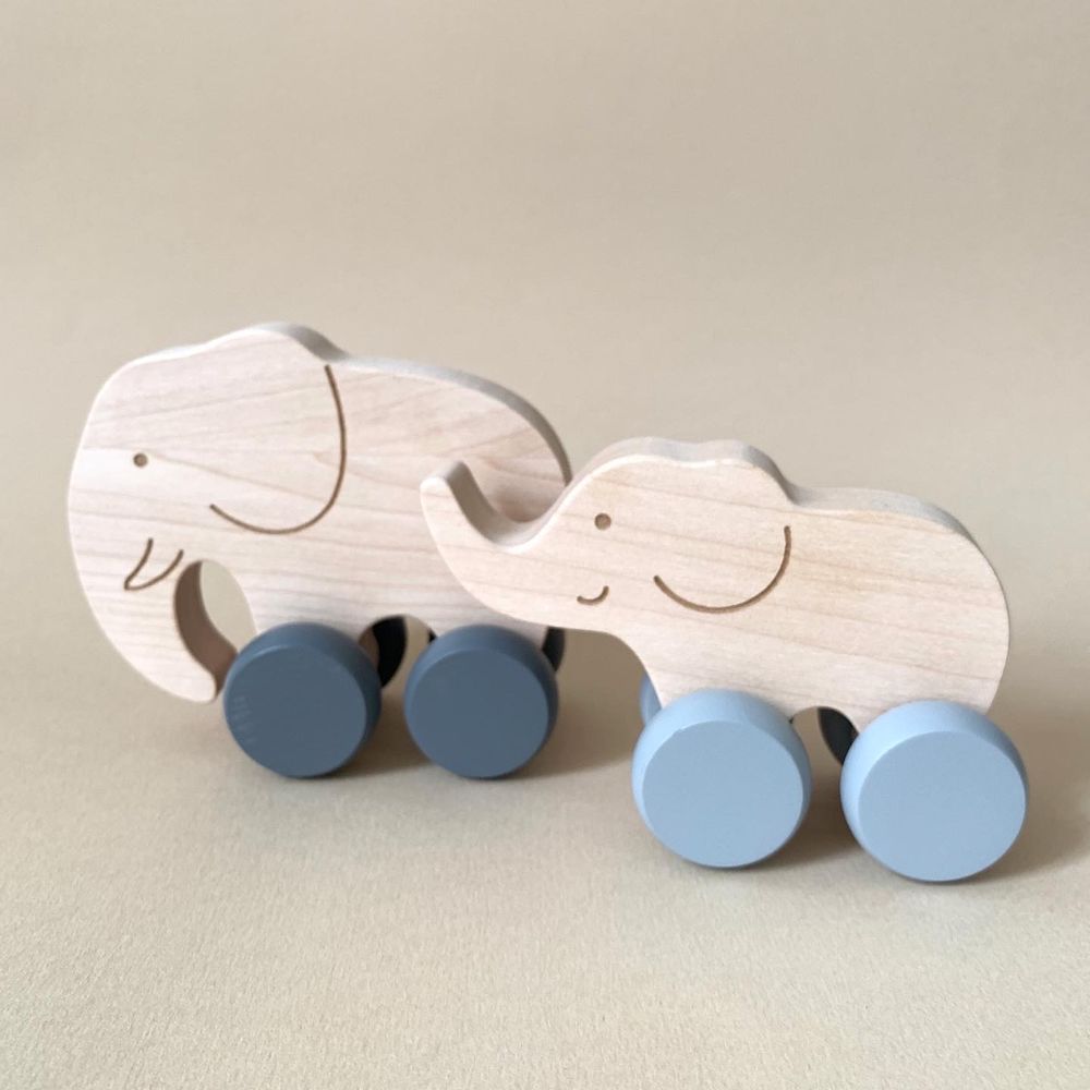 Design objects - Mammy and Baby Elephants Set - BRIKI VROOM VROOM