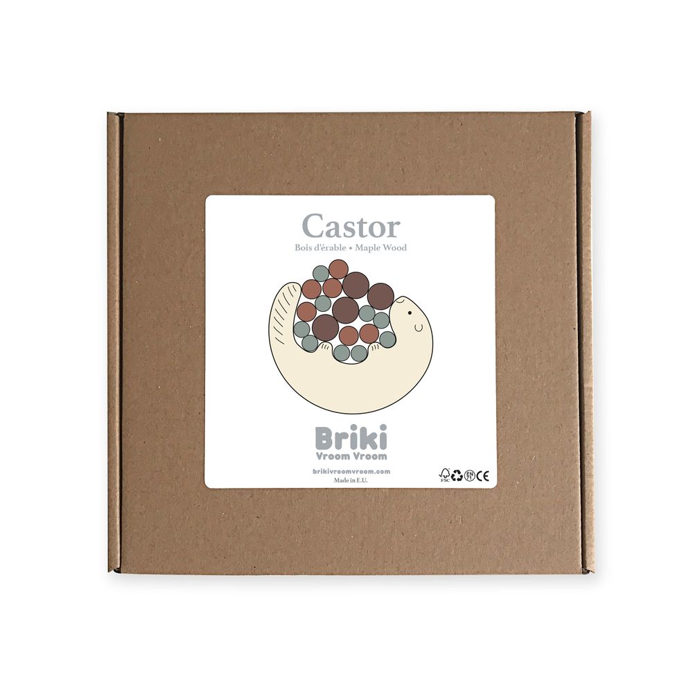 Accessoires enfants - Jeu d’équilibre en bois Castor - BRIKI VROOM VROOM