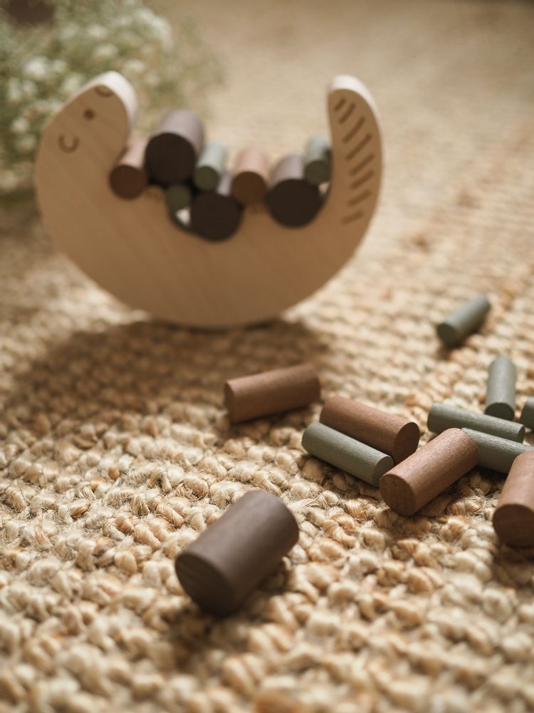 Accessoires enfants - Jeu d’équilibre en bois Castor - BRIKI VROOM VROOM