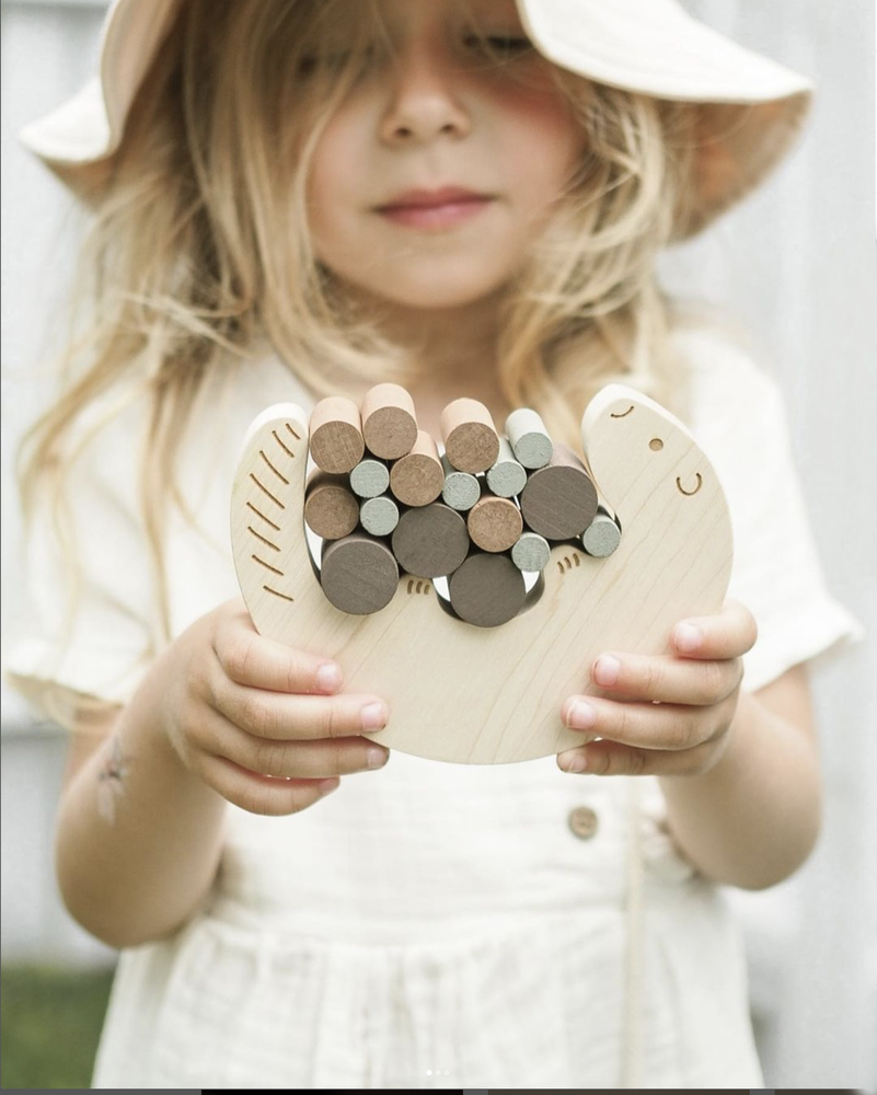 Accessoires enfants - Jeu d’équilibre en bois Castor - BRIKI VROOM VROOM