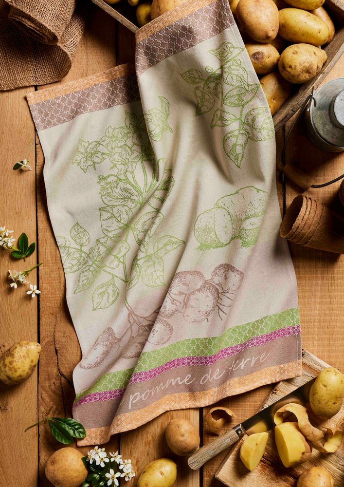 Torchons textile - La Pomme de Terre / Torchon jacquard - COUCKE