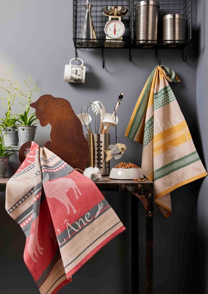 Torchons textile - Les Ânes / Torchon jacquard - COUCKE