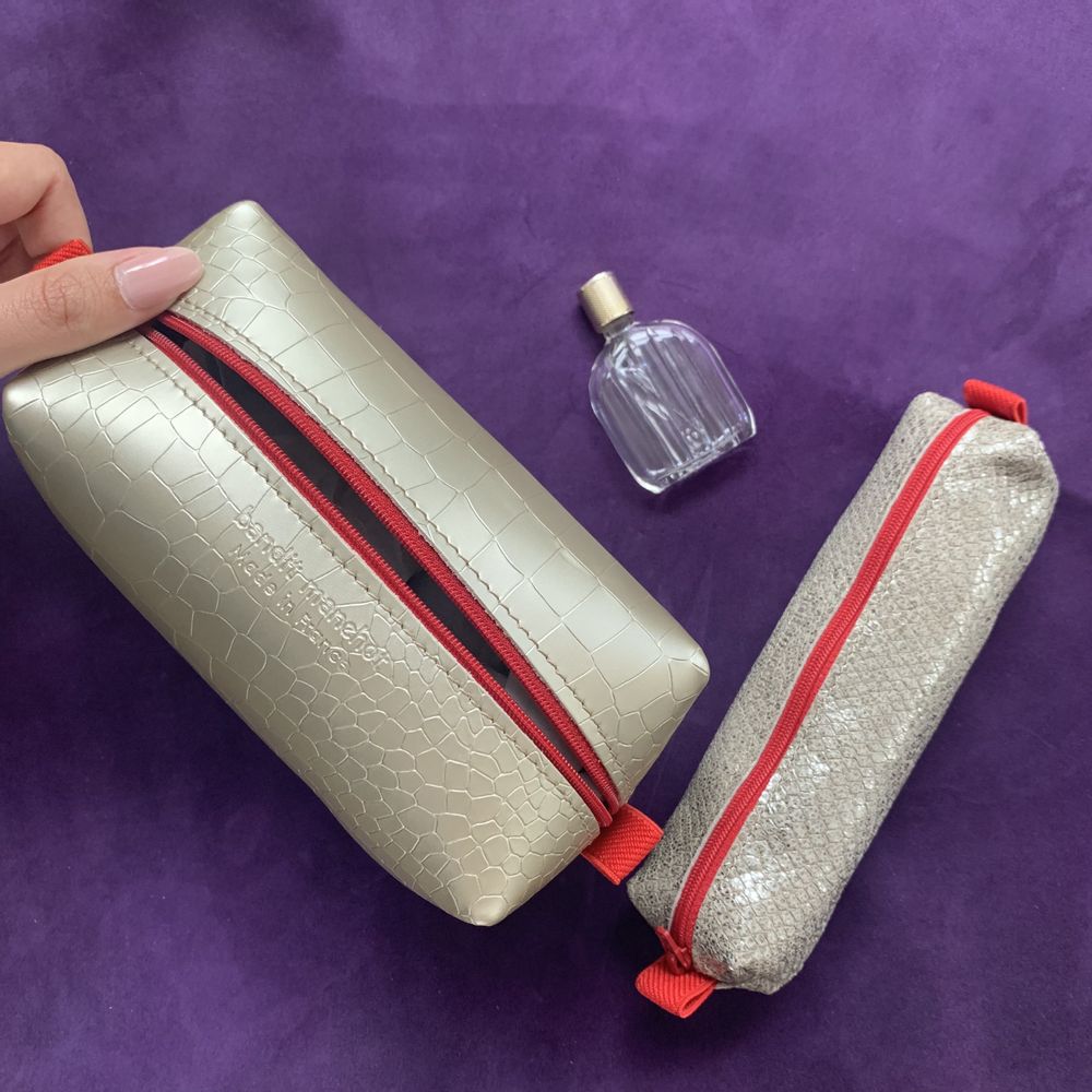 Leather goods - ZIPPED MAKE UP CASE - BANDIT MANCHOT
