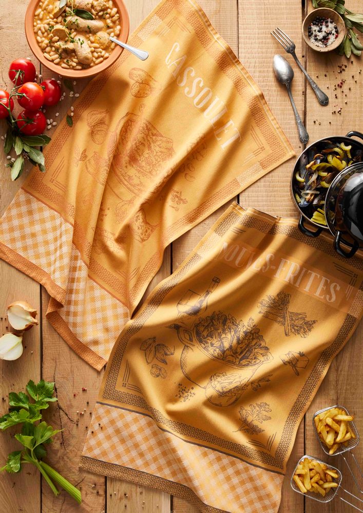 Tea towel - Moules Frites / Tea towel - COUCKE