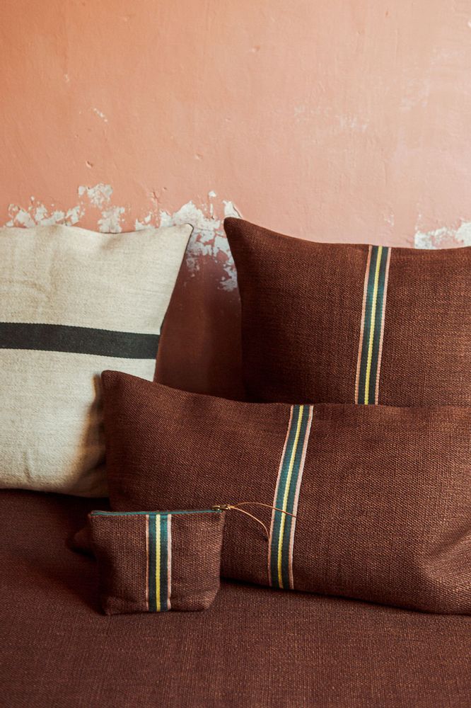 Objets de décoration - JASPER - OREILLER ET POCHETTE - LIBECO HOME
