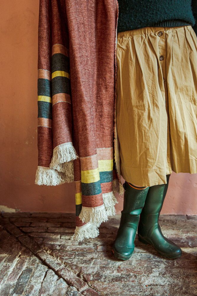 Throw blankets - THE BELGIAN TOWEL - Old rose - LIBECO HOME