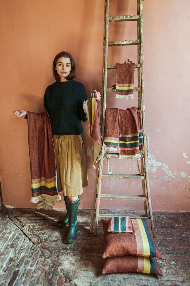 Throw blankets - THE BELGIAN TOWEL - Old rose - LIBECO HOME