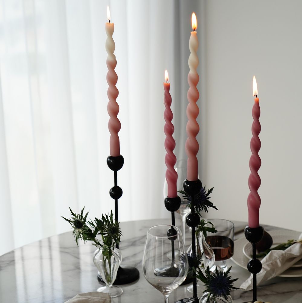Candles - Twist Candles - box of 4 - PAIA COPENHAGEN