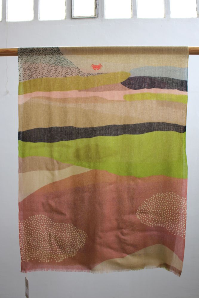 Scarves - FOULARD WINTER AT THE BEACH - SKANDAL
