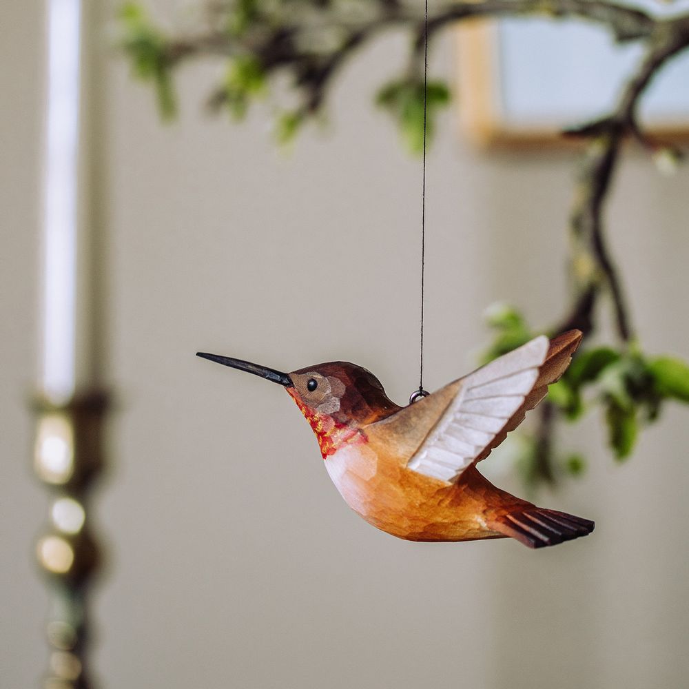 Decorative objects - DecoBird Rufous Hummingbird - WILDLIFE GARDEN