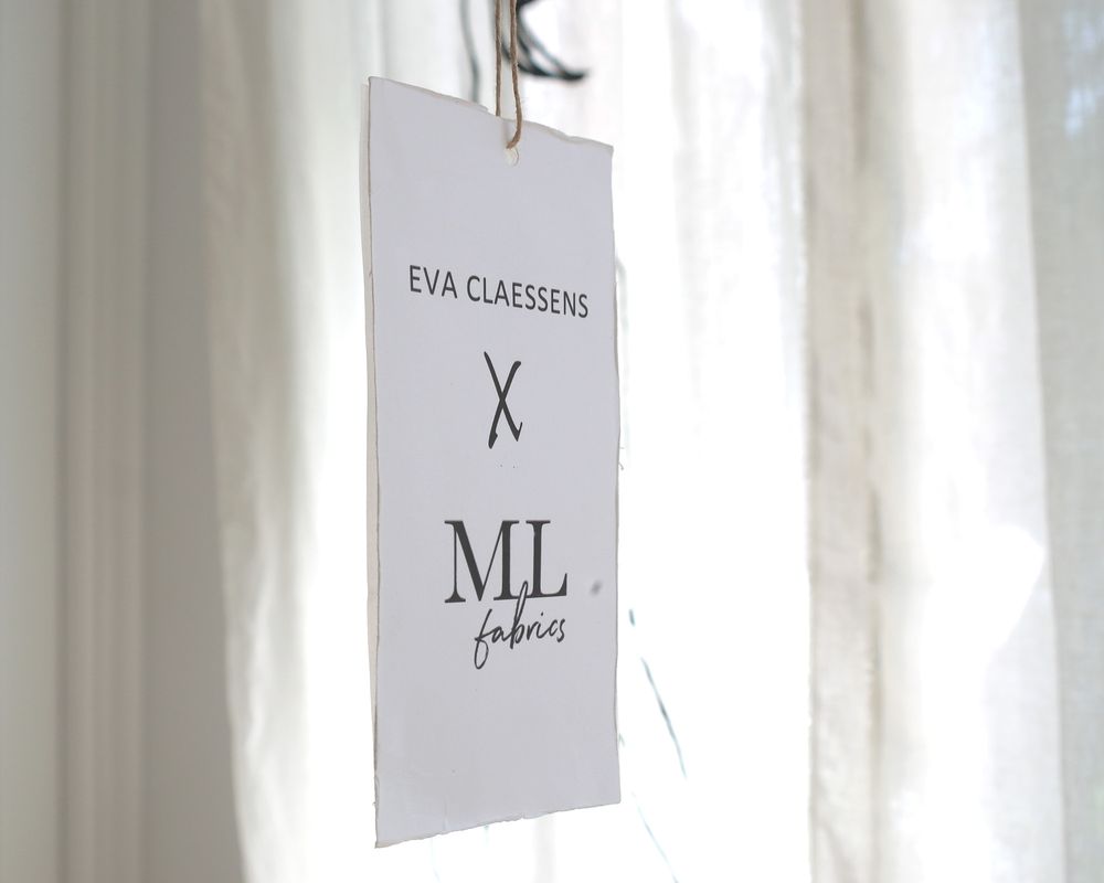 Curtains and window coverings - Bella embroidered linen panel - ML FABRICS