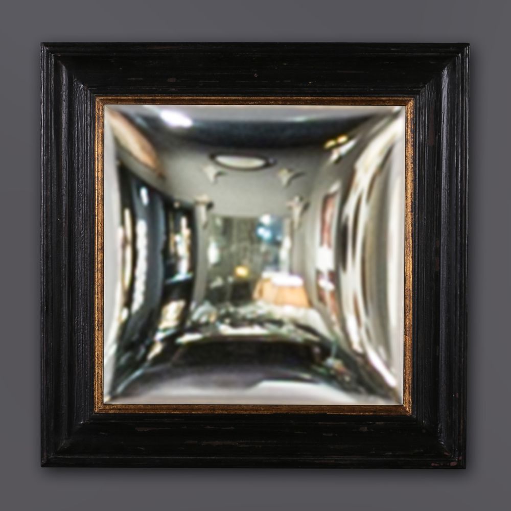 Decorative objects - Set of 3 Square Convex Mirrors Framed - ATELIERS C&S DAVOY