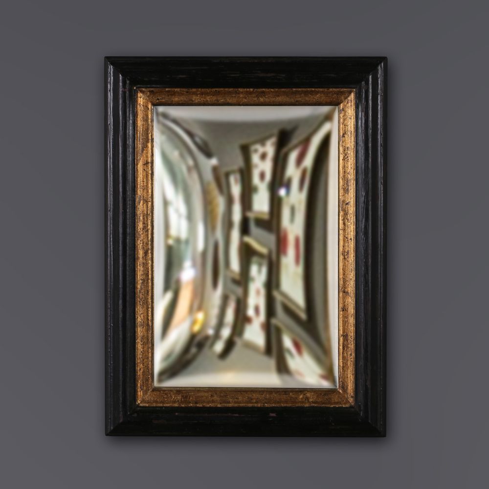 Decorative objects - Set of 3 Square Convex Mirrors Framed - ATELIERS C&S DAVOY