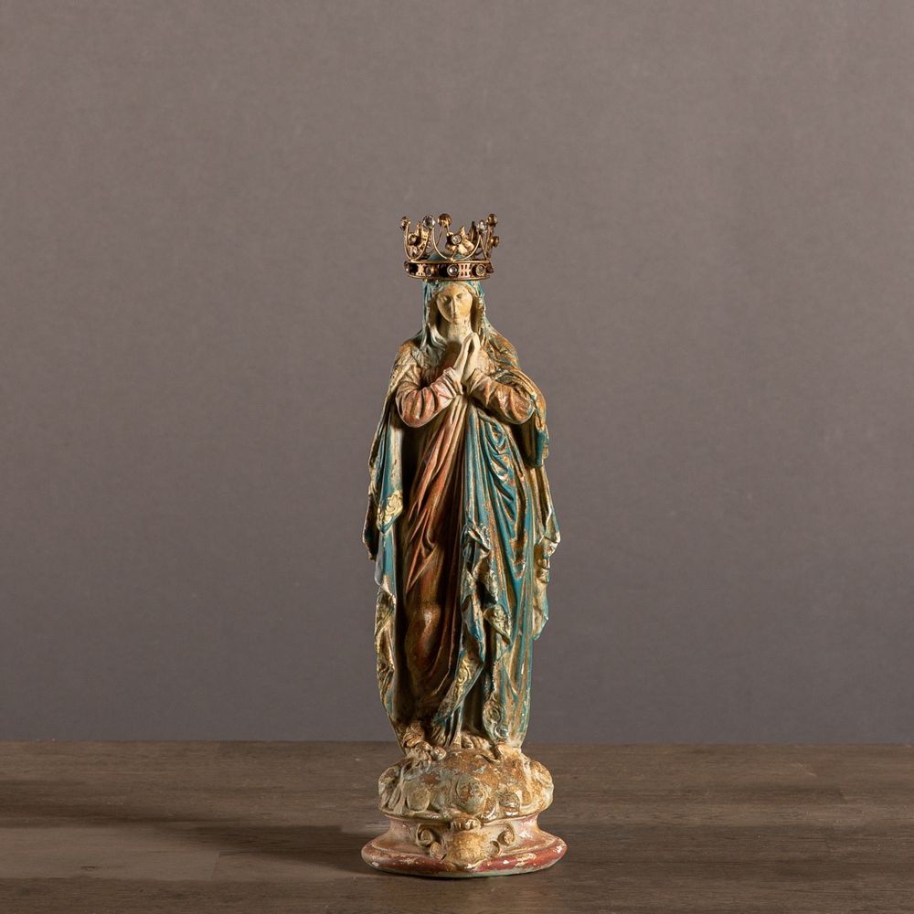 Objets de décoration - Vierge Marie à la couronne - ATELIERS C&S DAVOY