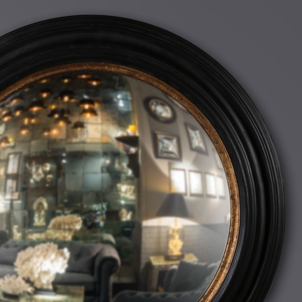 Paintings - Set of 3 Round Convex Mirrors Framed - ATELIERS C&S DAVOY