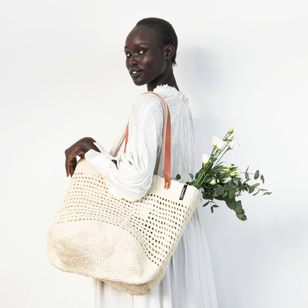 Objets design - Paniers à provisions en tissu ouvert Kiondo - MIFUKO