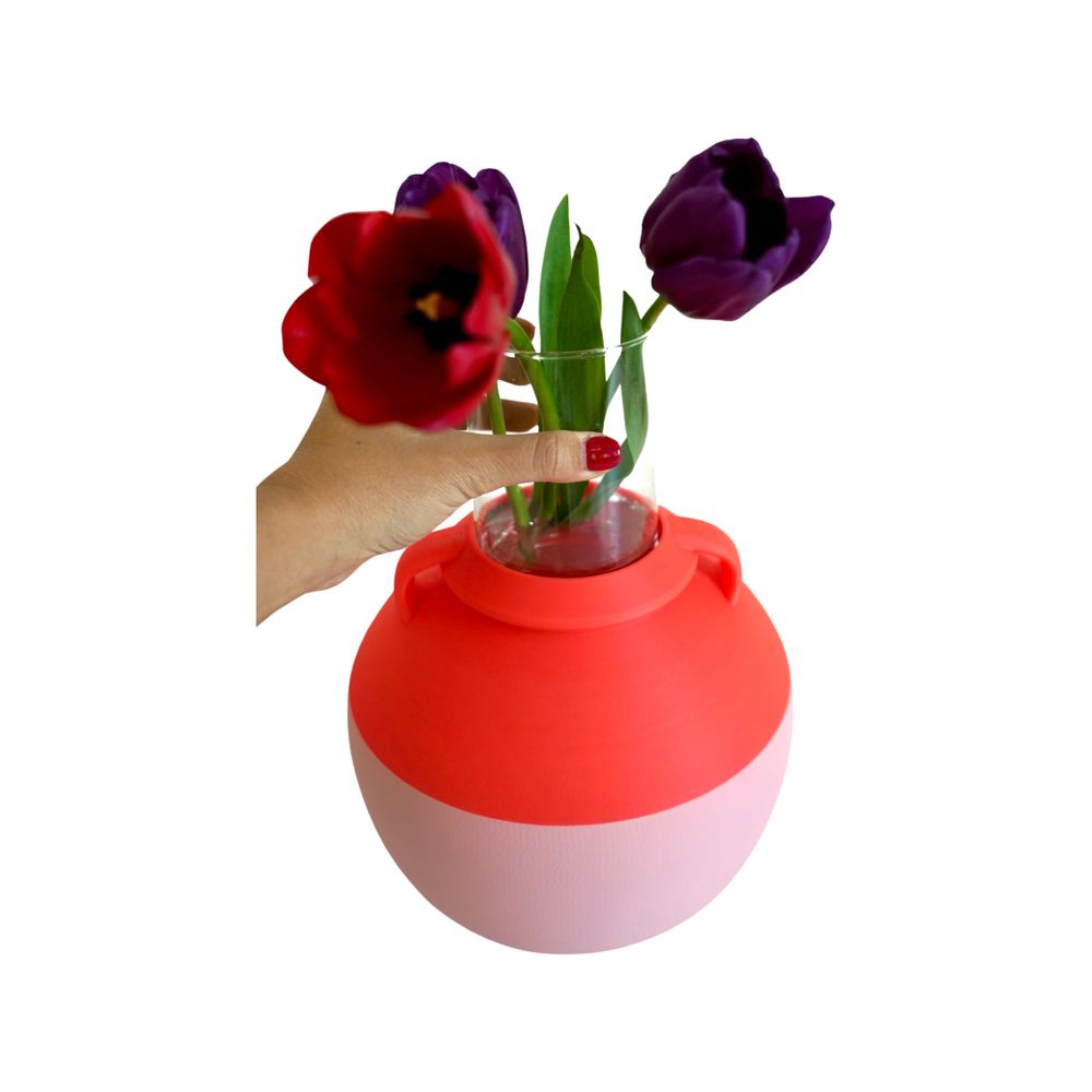 Vases - NUMA POMPILIO XL pot - Special "BICOLOR" - POP POT